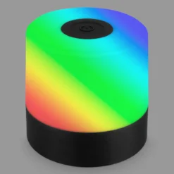 LED-Akku-Tischleuchte Smal, schwarz, RGBW, Kunststoff, 7 cm