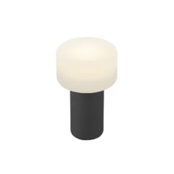 LED-Akku-Tischleuchte Tiny-B, schwarz, Höhe 13 cm, IP54, USB