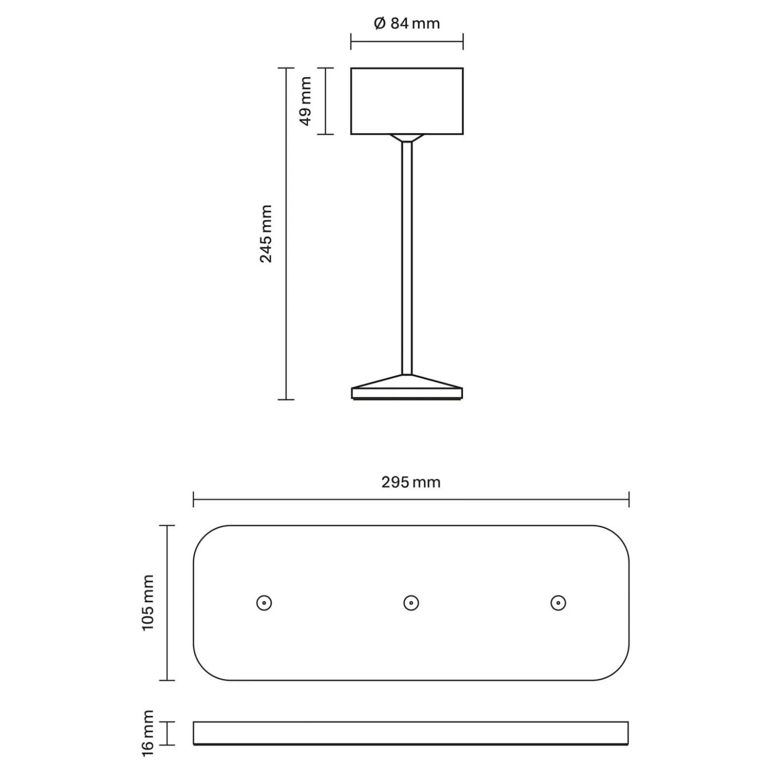 LED-Akku-Tischleuchte Veluna, beige, 3er-Set, 25 cm, IP44