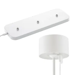 LED-Akku-Tischleuchte Veluna, weiß, 3er-Set, 25 cm, IP44