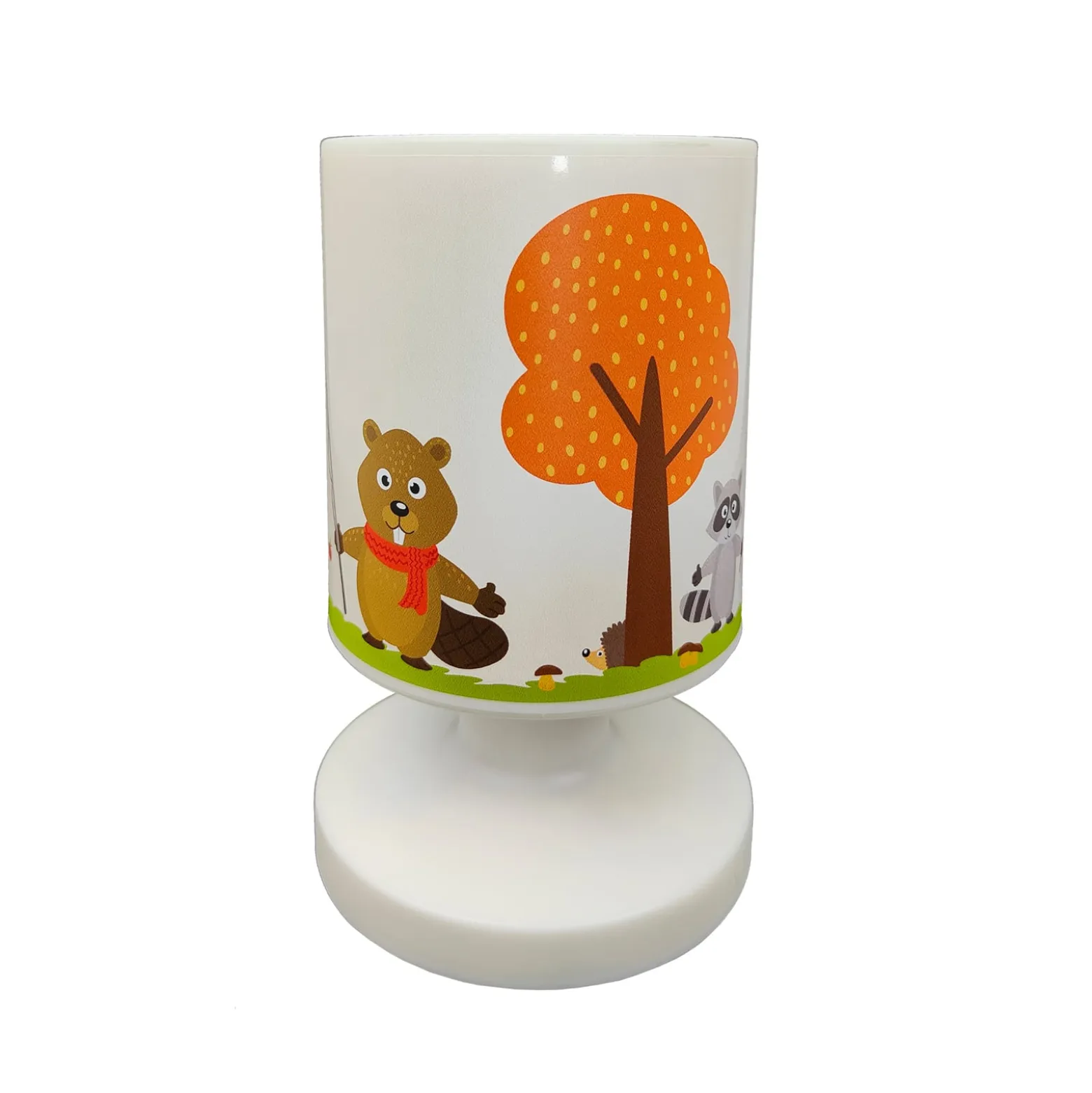LED-Akku-Tischleuchte Waldtiere, USB, IP44