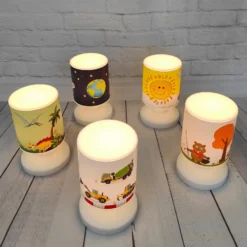 LED-Akku-Tischleuchte Weltall, USB, IP44