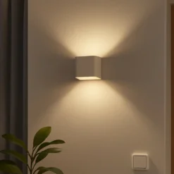 LED-Akku-Wandleuchte Magnetic, weiß, USB, Bewegungsmelder