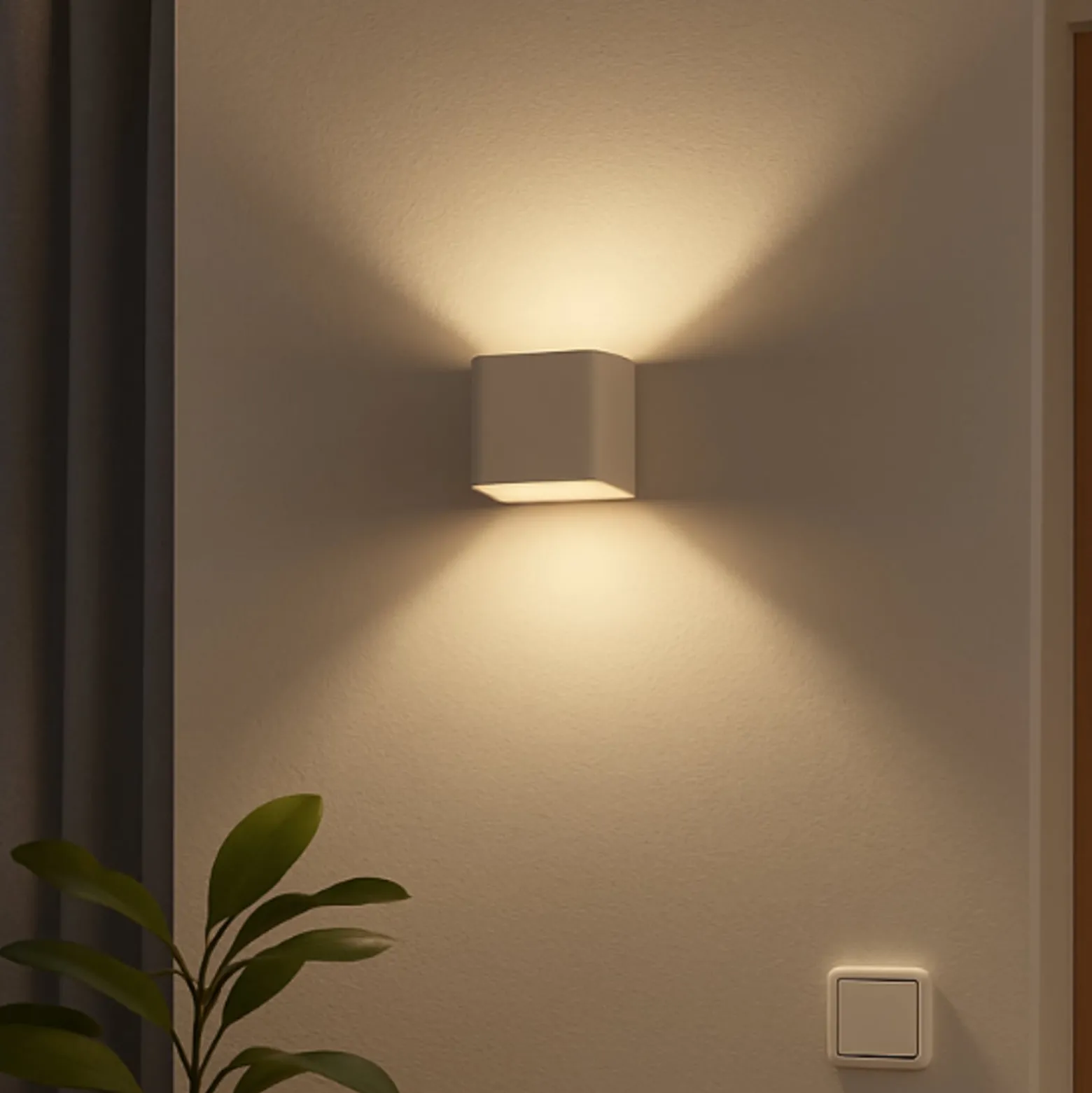 LED-Akku-Wandleuchte Magnetic, weiß, USB, Bewegungsmelder