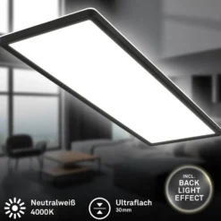 LED-Anbaupanel Slim 58x20cm on/off 4.000K schwarz