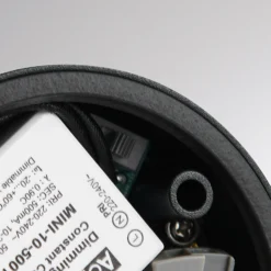 LED-Außendeckenlampe MAG MINI, schwarz, Ø 9 cm, CCT dim IP44