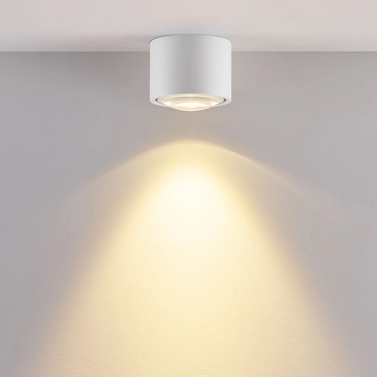 LED-Außendeckenlampe MAG MINI, weiß, Ø 9 cm, CCT, dim, IP44