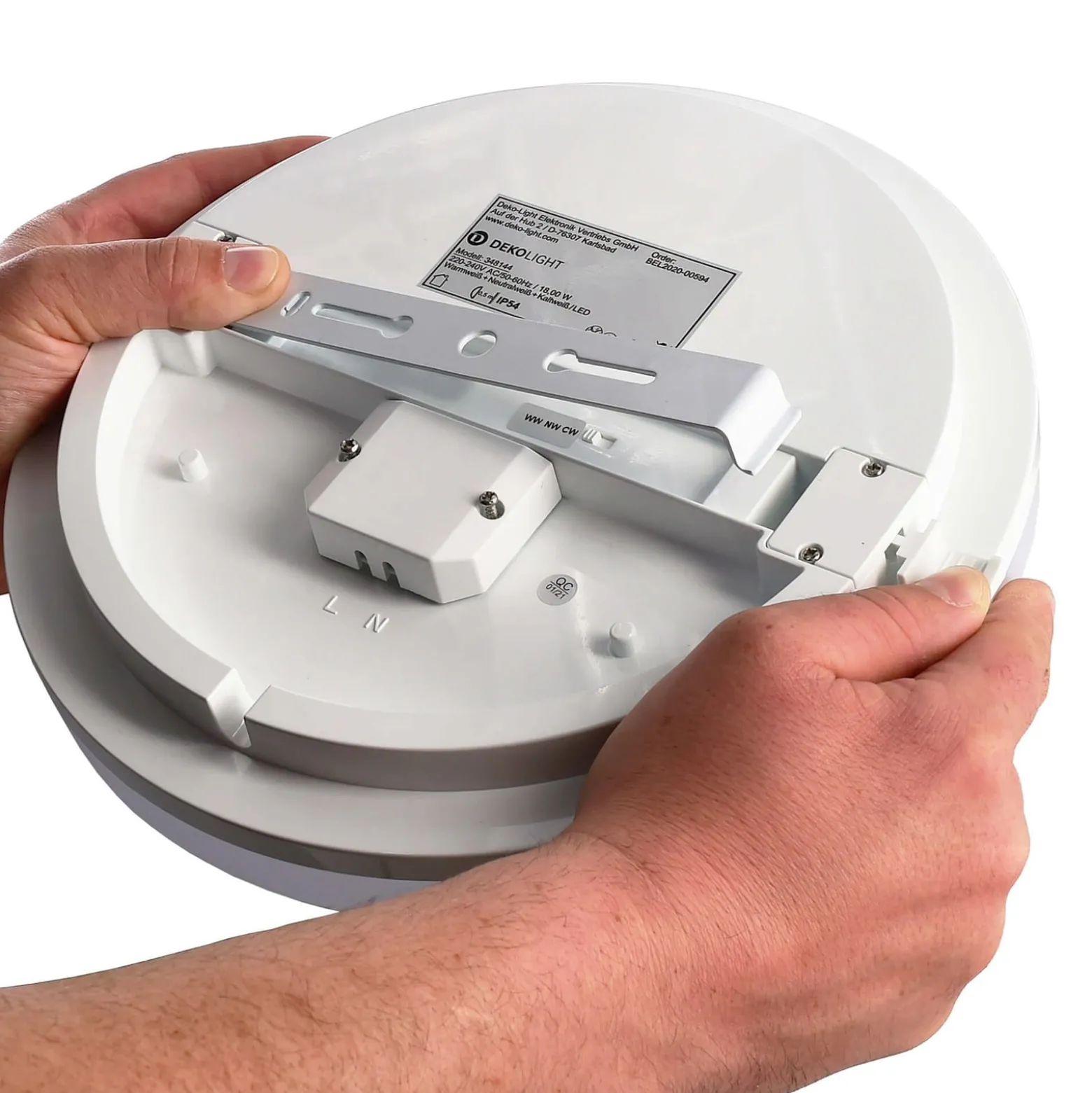 LED-Außendeckenleuchte Altais Motion, 25W, Ø 33 cm