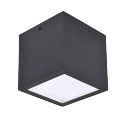 LED-Außendeckenleuchte GEMINI, dunkelgrau, 9 x 9 cm, IP65