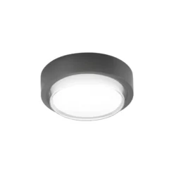 LED-Außendeckenleuchte Owen, dunkelgrau, Metall, 23 cm, IP65