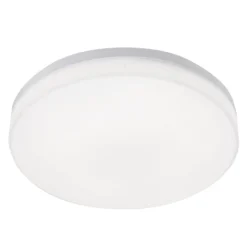 LED-Außendeckenleuchte Trigo mit Sensor, weiß