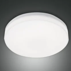 LED-Außendeckenleuchte Trigo mit Sensor, weiß