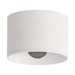 LED-Außen-Deckenspot S132, Ø 8 cm, sandweiß