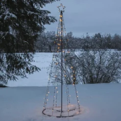 LED-Außendeko Light Tree, LEDs teils blinkend