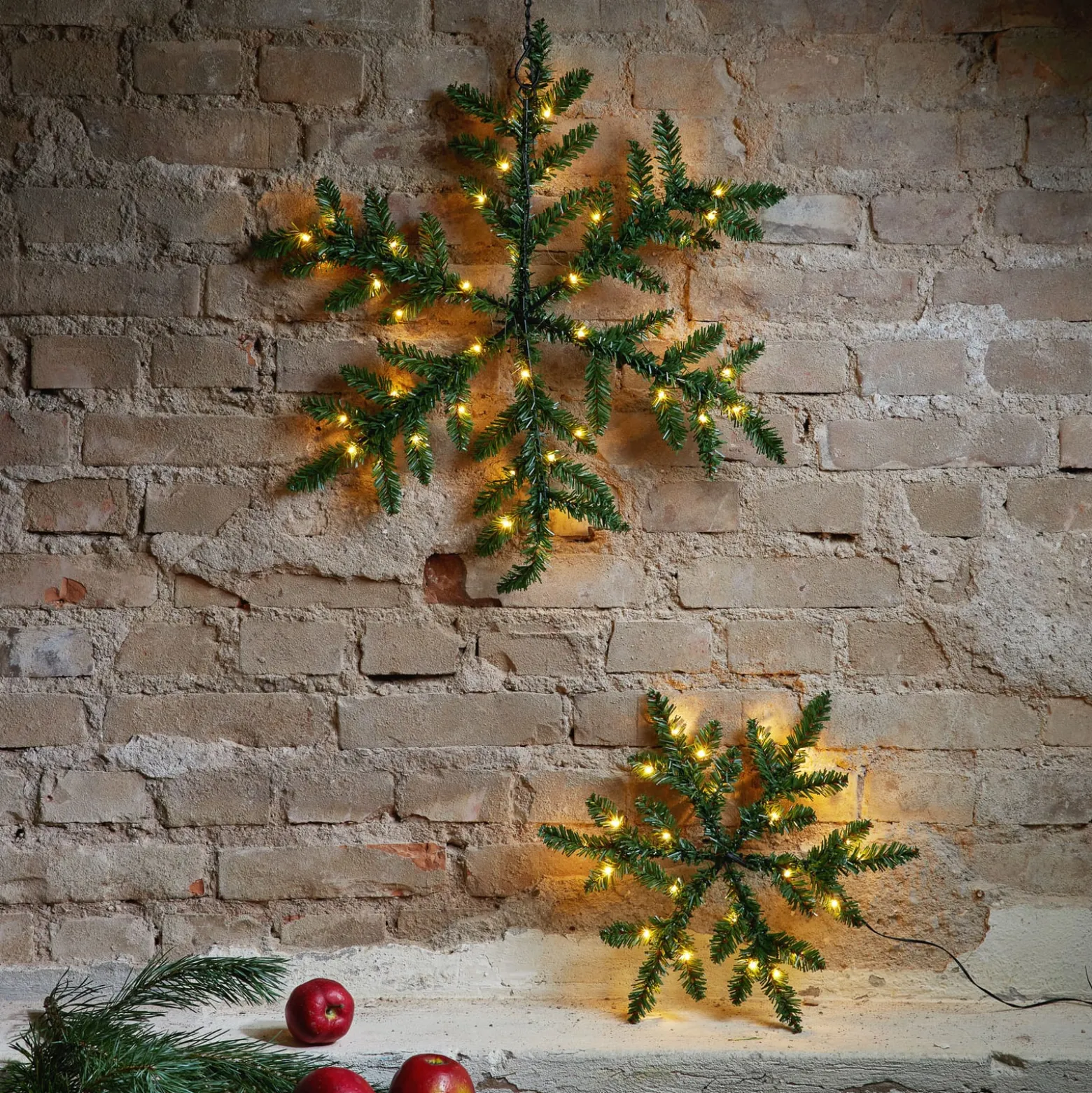 LED-Außendeko Snowflake, batteriebetrieben