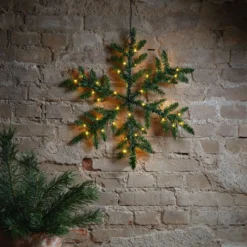 LED-Außendeko Snowflake, batteriebetrieben