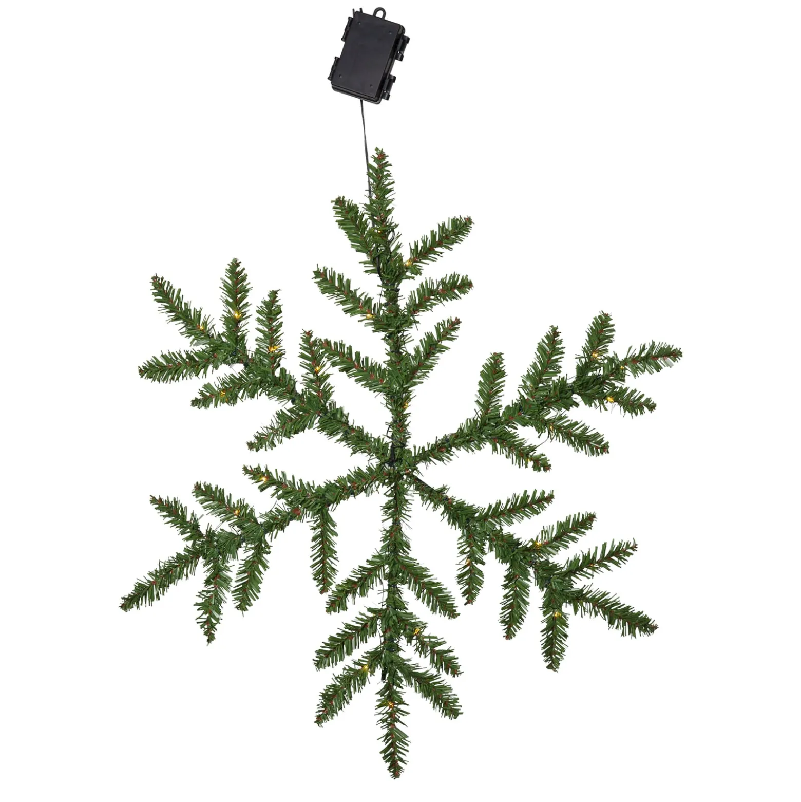 LED-Außendeko Snowflake, batteriebetrieben