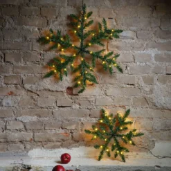 LED-Außendeko Snowflake, batteriebetrieben