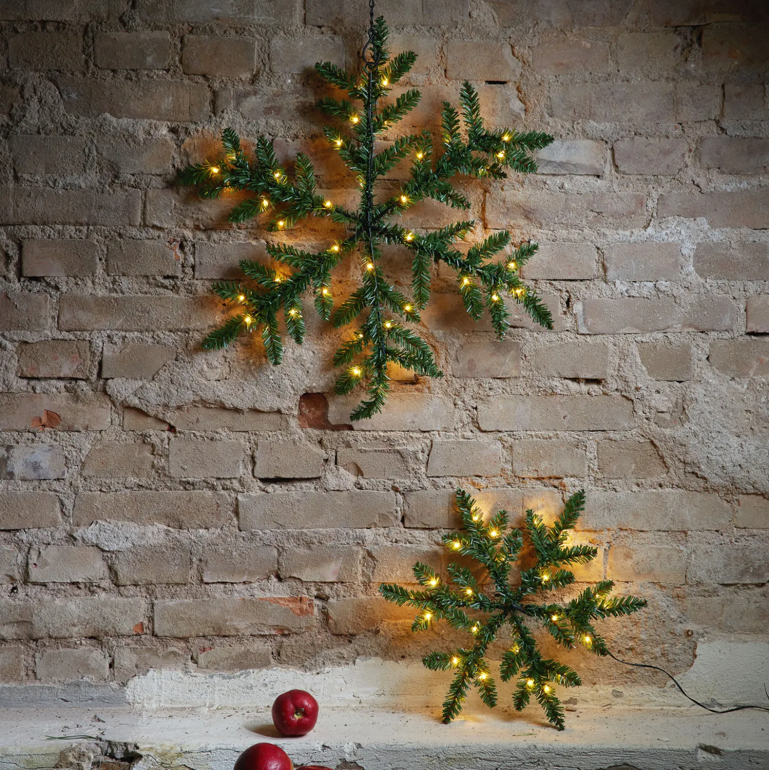 LED-Außendeko Snowflake, batteriebetrieben