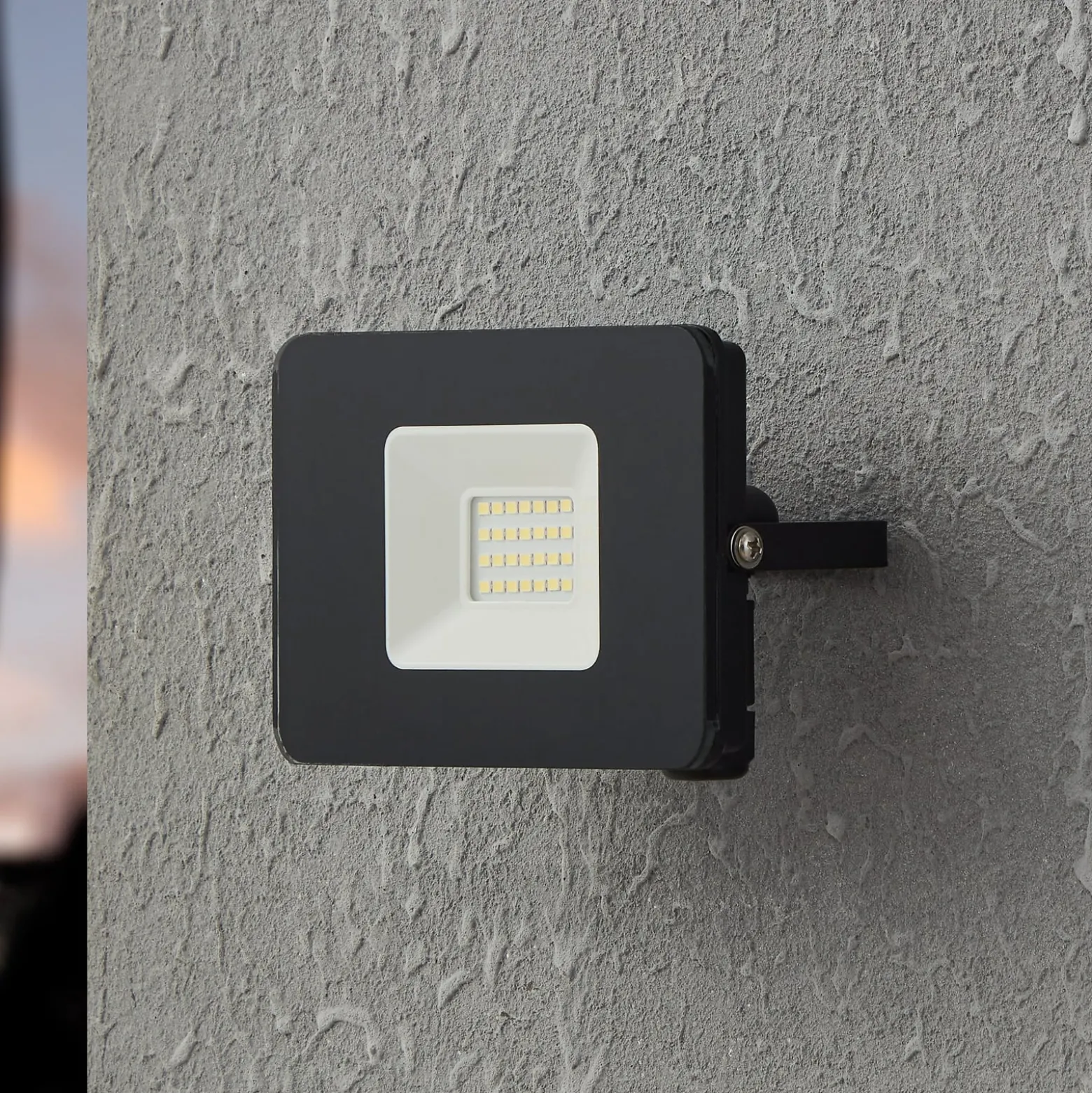 LED-Außenstrahler Faedo 3 in Schwarz, 20W