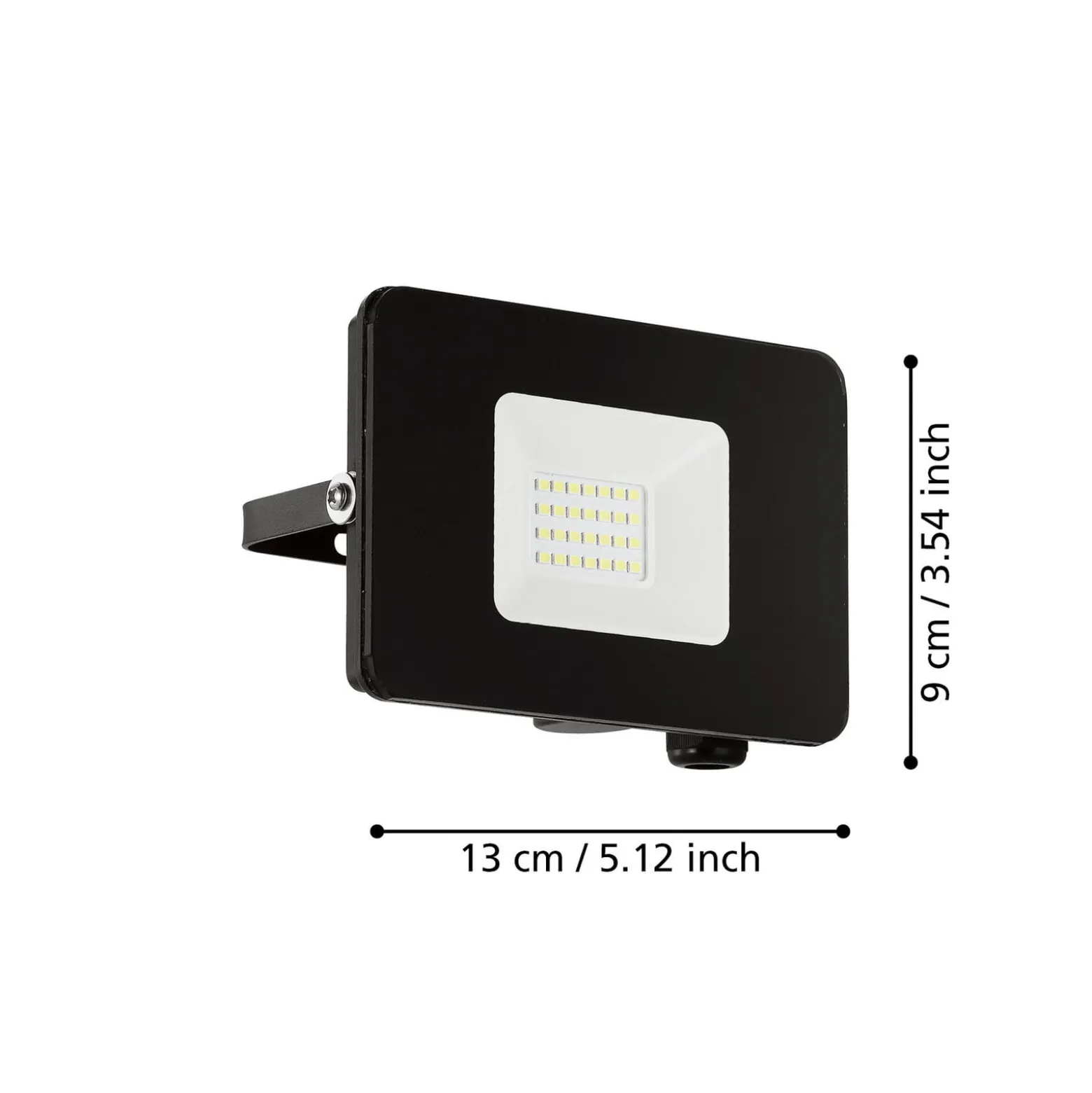 LED-Außenstrahler Faedo 3 in Schwarz, 20W