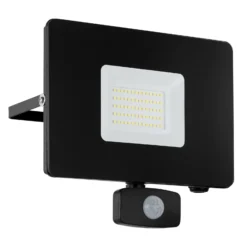 LED-Außenstrahler Faedo 3 mit Sensor, schwarz, 50W