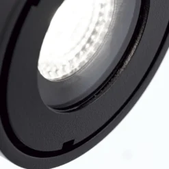 LED-Außenstrahler Harvey, schwarz, Ø 10 cm, Alu-Druckguss