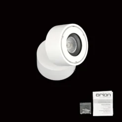 LED-Außenstrahler Harvey, weiß, Ø 10 cm, Aluminium-Druckguss