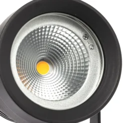 LED-Außenstrahler Irina, Erdspieß, Stecker, grau, Metall