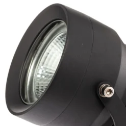 LED-Außenstrahler Irina, 3er-Set, Erdspieß, Stecker, grau
