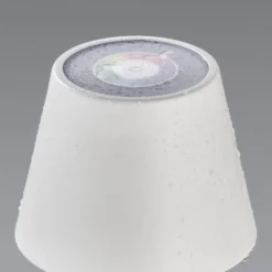 LED-Außentischlampe Cosenza mit Akku RGBW sandweiß