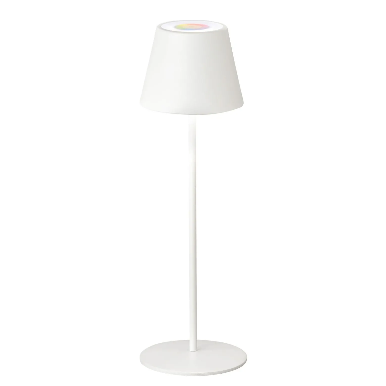 LED-Außentischlampe Cosenza mit Akku RGBW sandweiß