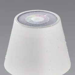 LED-Außentischlampe Cosenza mit Akku RGBW sandweiß