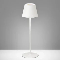 LED-Außentischlampe Cosenza mit Akku RGBW sandweiß