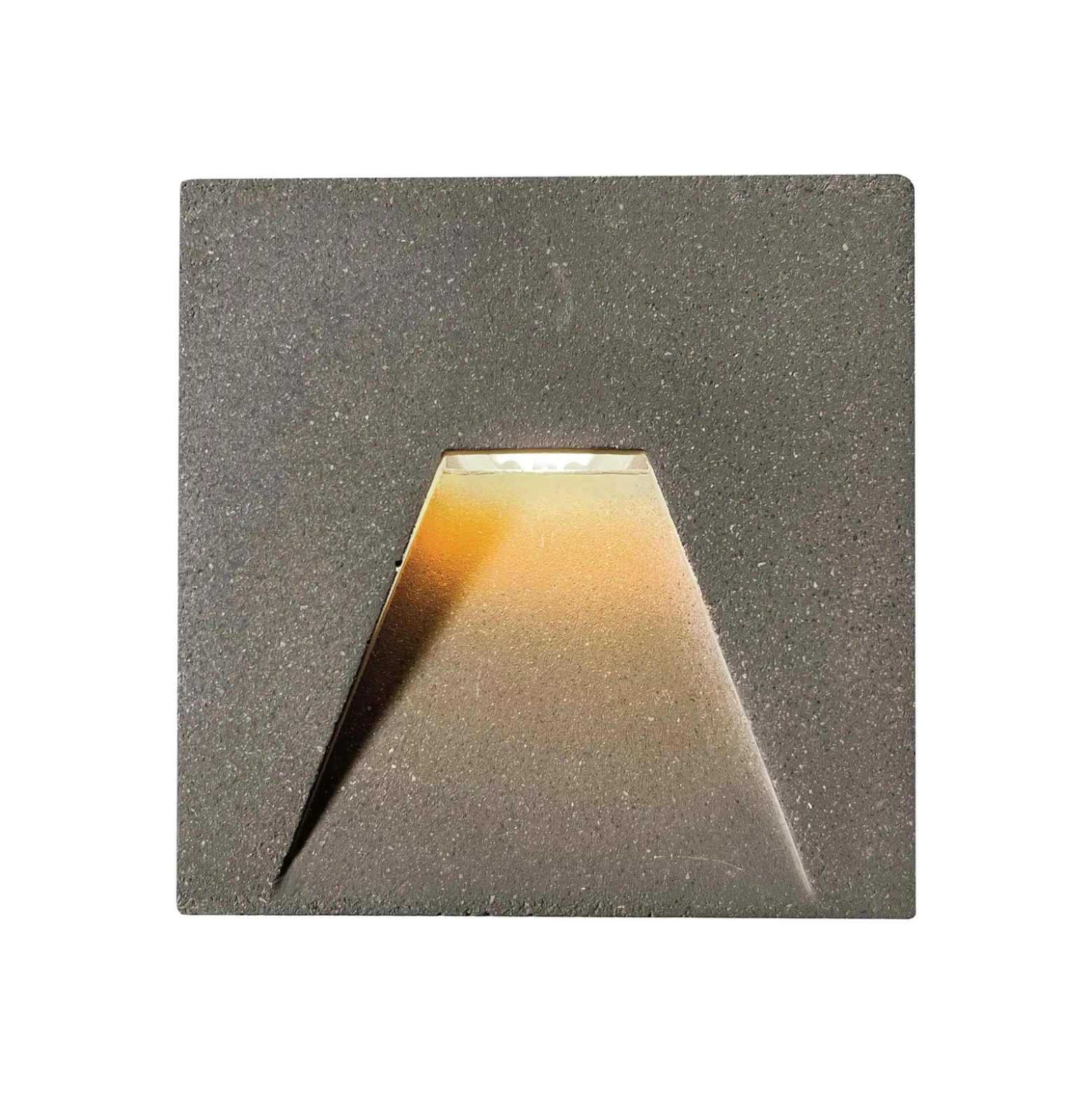 LED-Außenwandeinbauleuchte Space, grau, 10x10 cm