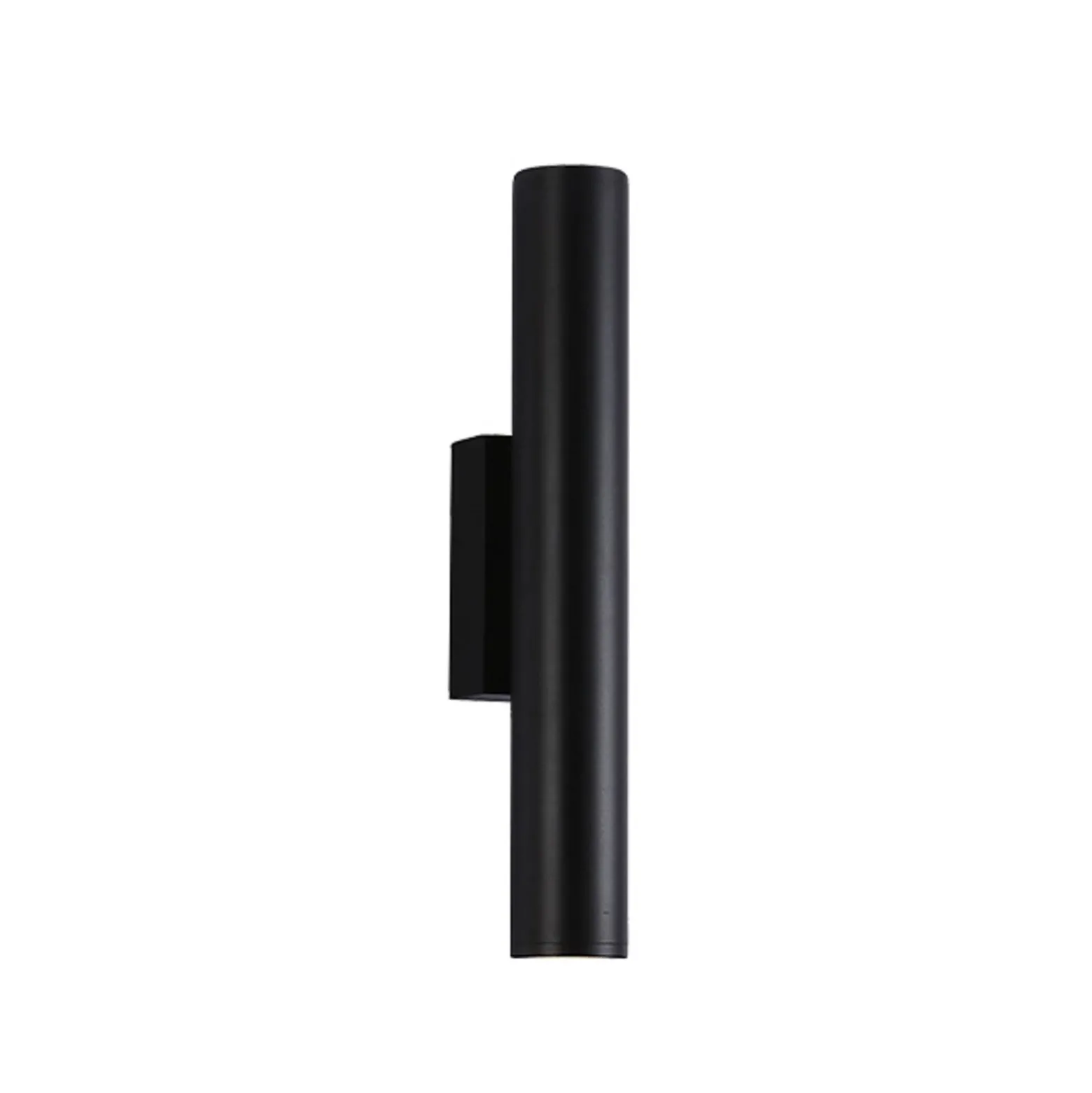 LED-Außenwandlampe City, Höhe 30 cm, schwarz, Metall