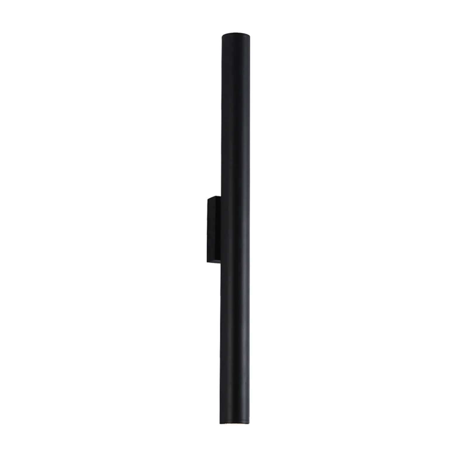 LED-Außenwandlampe City, Höhe 60 cm, schwarz, Metall