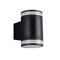 LED-Außenwandlampe Cusco, schwarz, Höhe 14 cm, IP44 GX53-LED