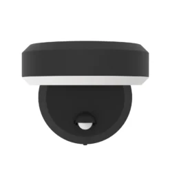 LED-Außenwandlampe Fornaci, schwarz, Breite 16 cm, Sensor