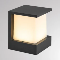 LED-Außenwandlampe FYNN-Y, anthrazit, 12 cm, IP65 CCT on/off