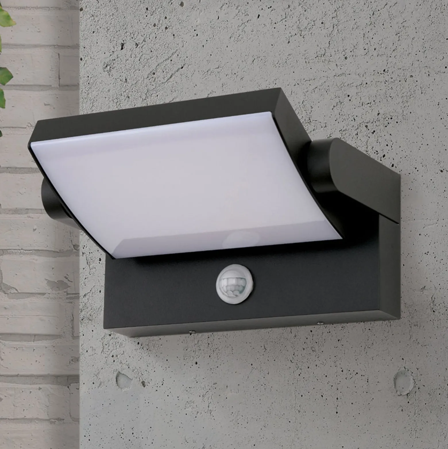 LED-Außenwandlampe Ginger, Sensor, anthrazit, IP54