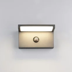 LED-Außenwandlampe Ravi, anthrazit Breite 18 cm Sensor, IP54