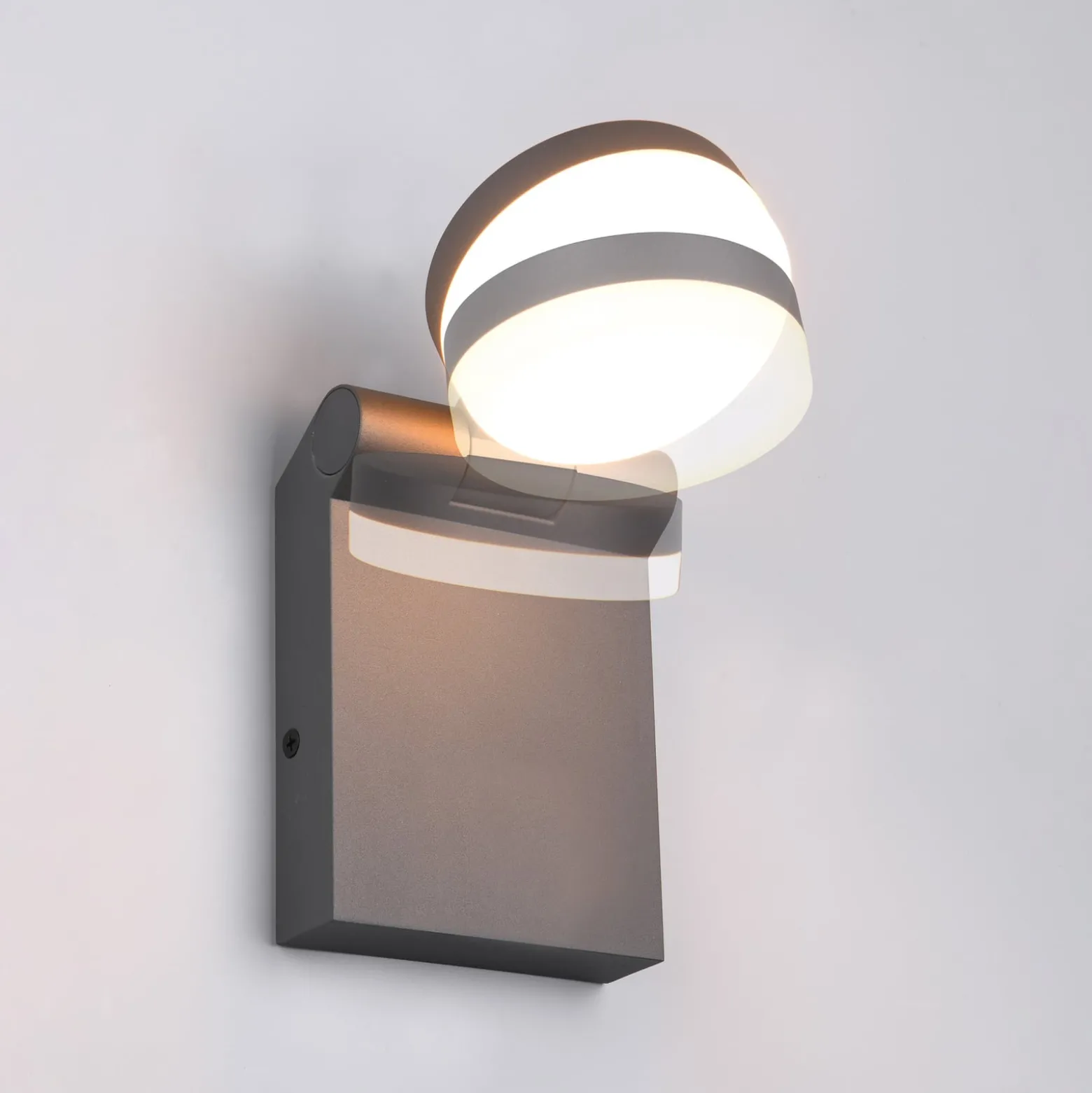LED-Außenwandleuchte Adour, anthrazit, kippbar, CCT, IP44