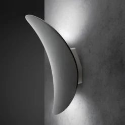 LED-Außenwandleuchte Alba, grau, Aluminium, IP65, 3.000 K