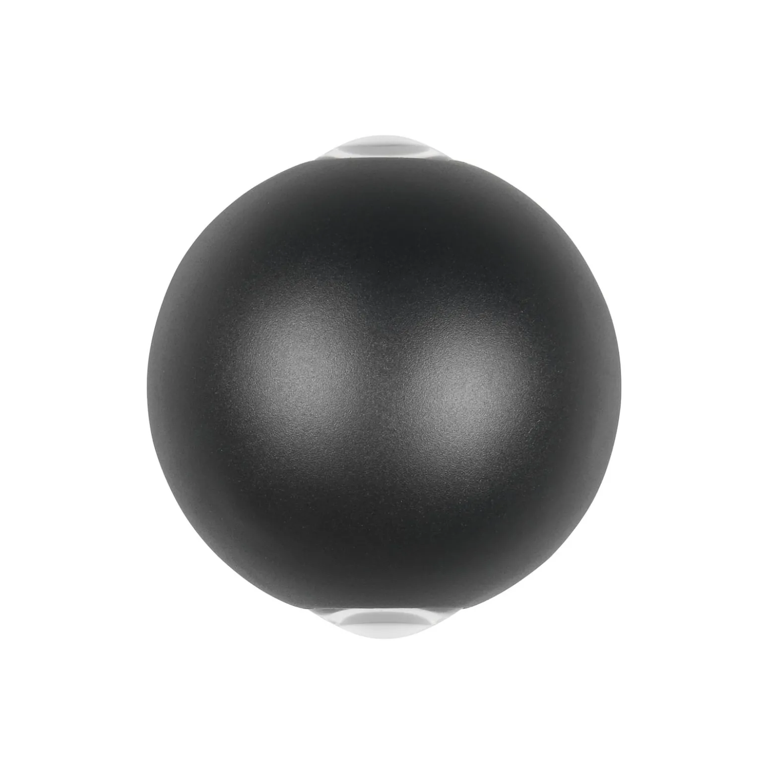 LED-Außenwandleuchte Avisio, schwarz, 2-flammig, halbrund