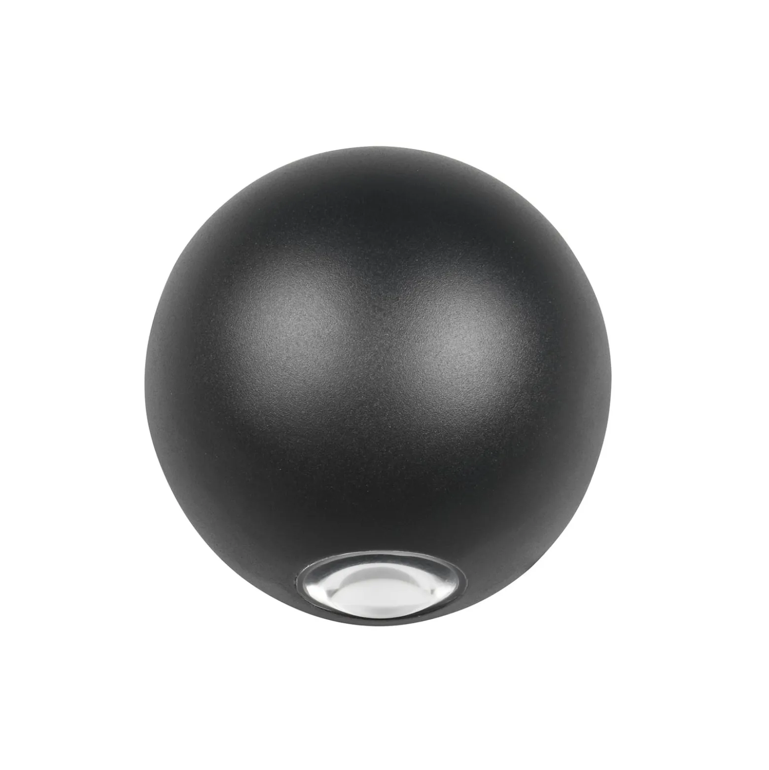 LED-Außenwandleuchte Avisio, schwarz, 2-flammig, halbrund