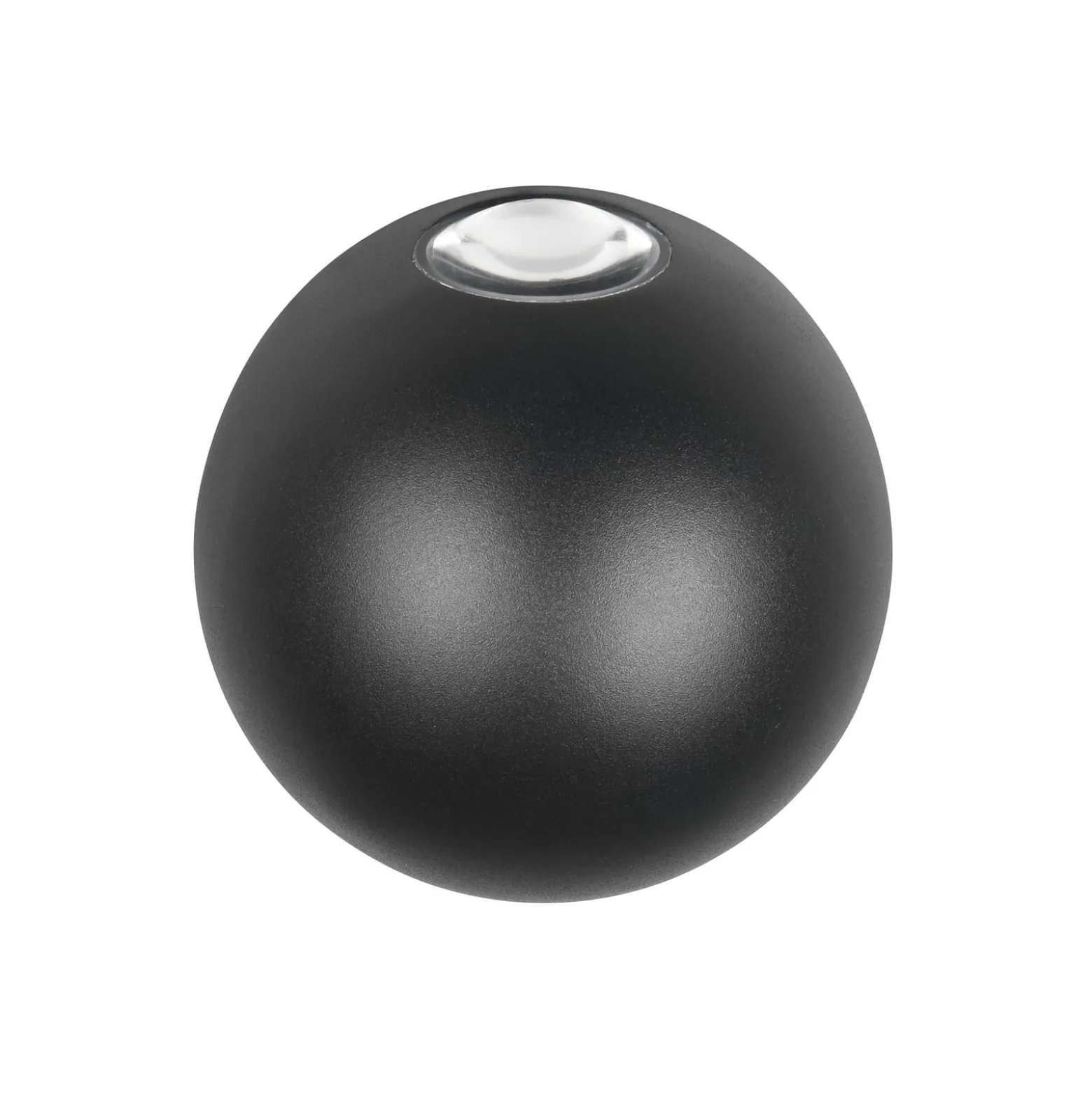 LED-Außenwandleuchte Avisio, schwarz, 2-flammig, halbrund