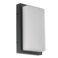 LED-Außenwandleuchte Babett, Edelstahl, Glas, Sensor