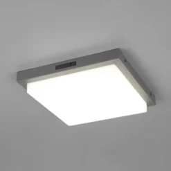 LED-Außenwandleuchte Bermejo, eckig, Sensor, CCT, anthrazit