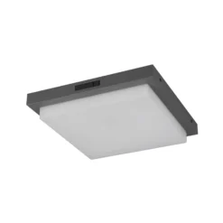 LED-Außenwandleuchte Bermejo, eckig, Sensor, CCT, anthrazit